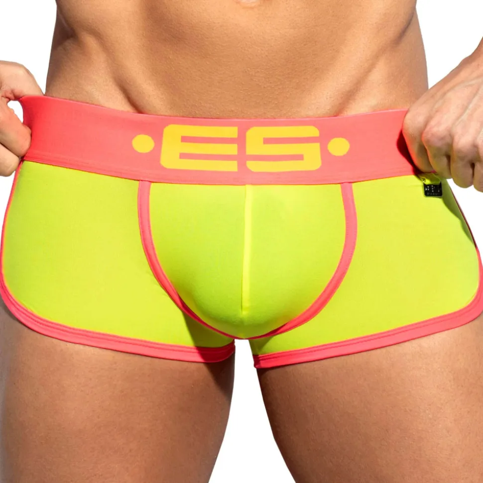 Shorty Double Side Microfibre Jaune Fluo