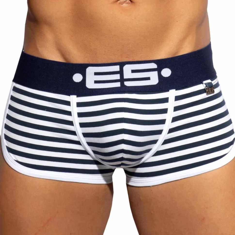 Shorty Empty Bottom Double Side Coton Marinière