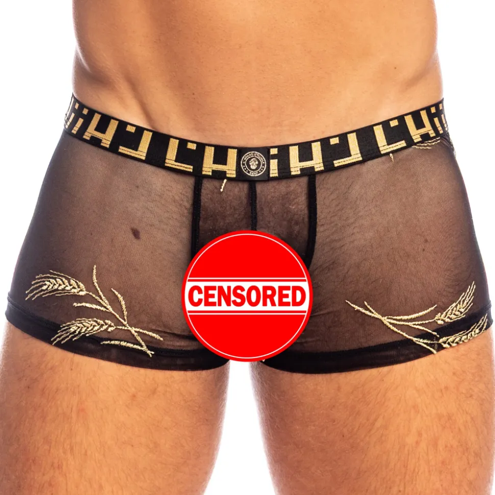 Shorty Hipster Push-Up Epi d'Or Noir