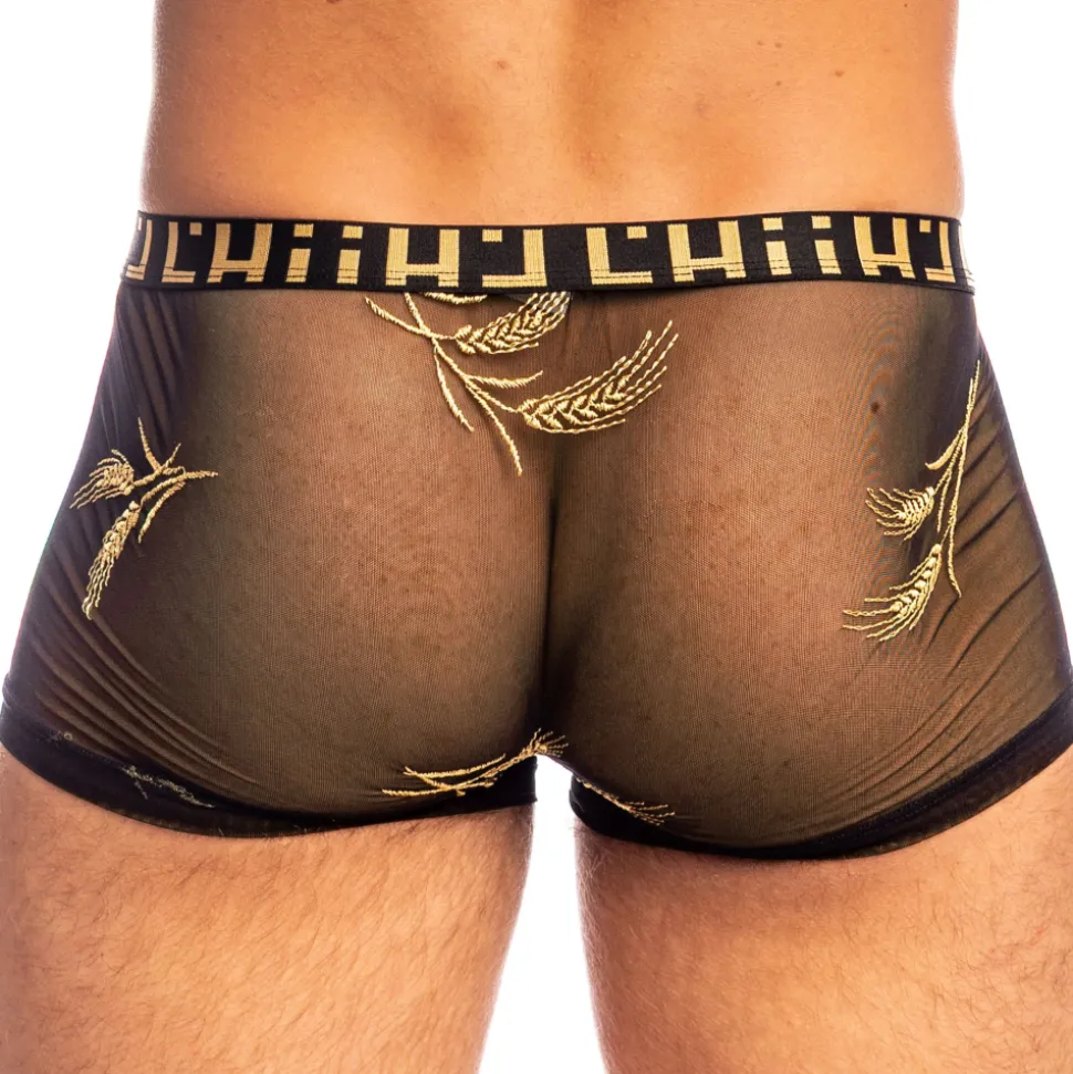 Shorty Hipster Push-Up Epi d'Or Noir