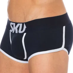 Shorty Logo Coton Bleu Marine