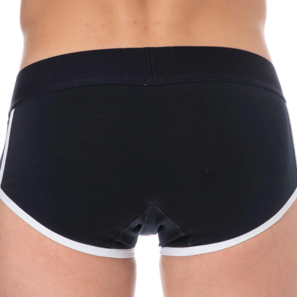 Shorty Logo Coton Bleu Marine