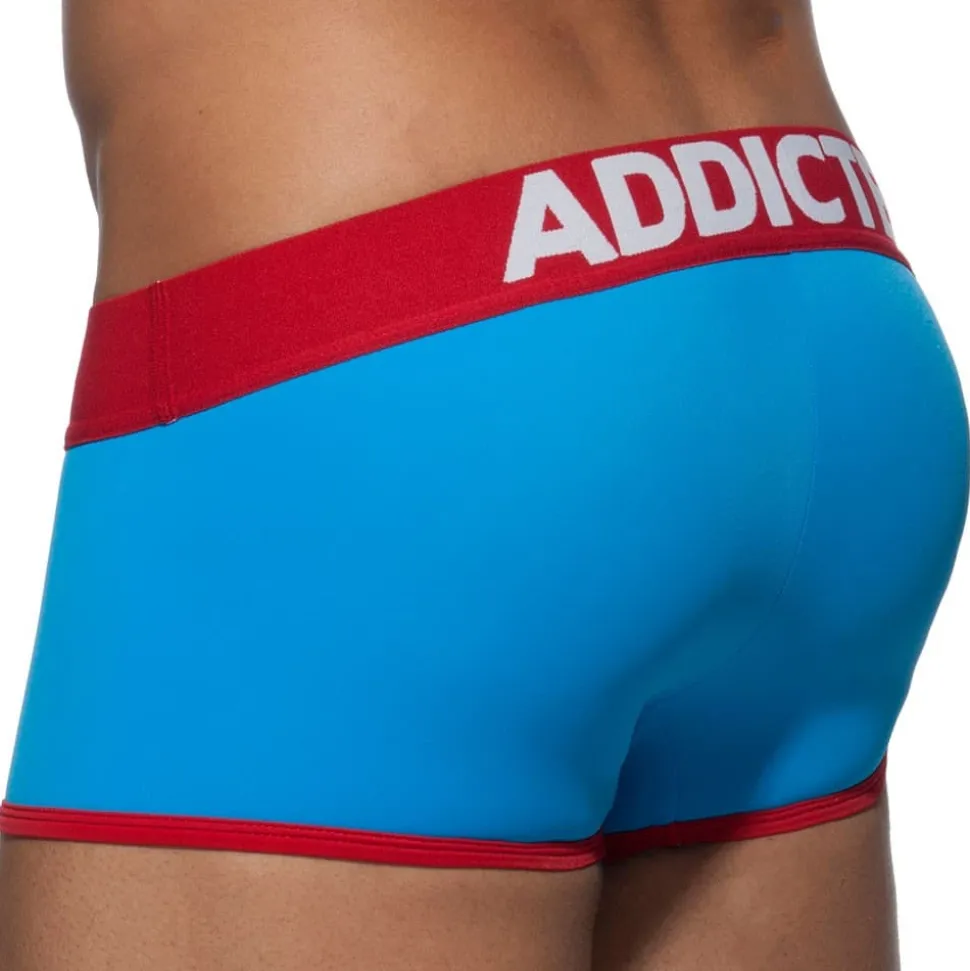 Shorty Swimderwear Push Up Bleu - Rouge