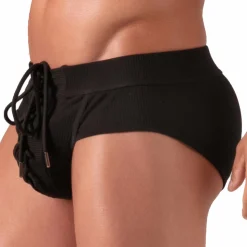 Slip à Lacet Noir