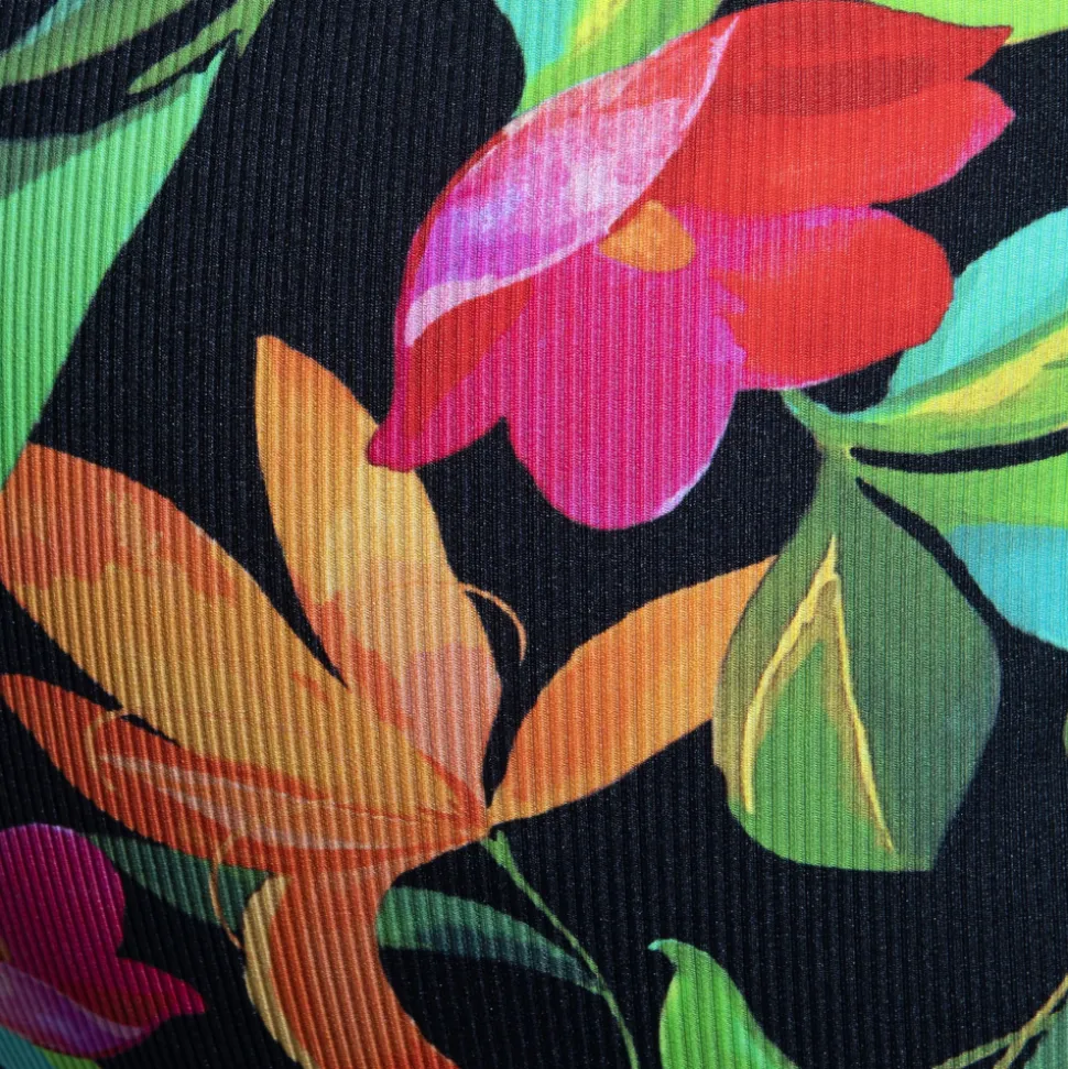 Slip Bikini Bold Flowers Noir
