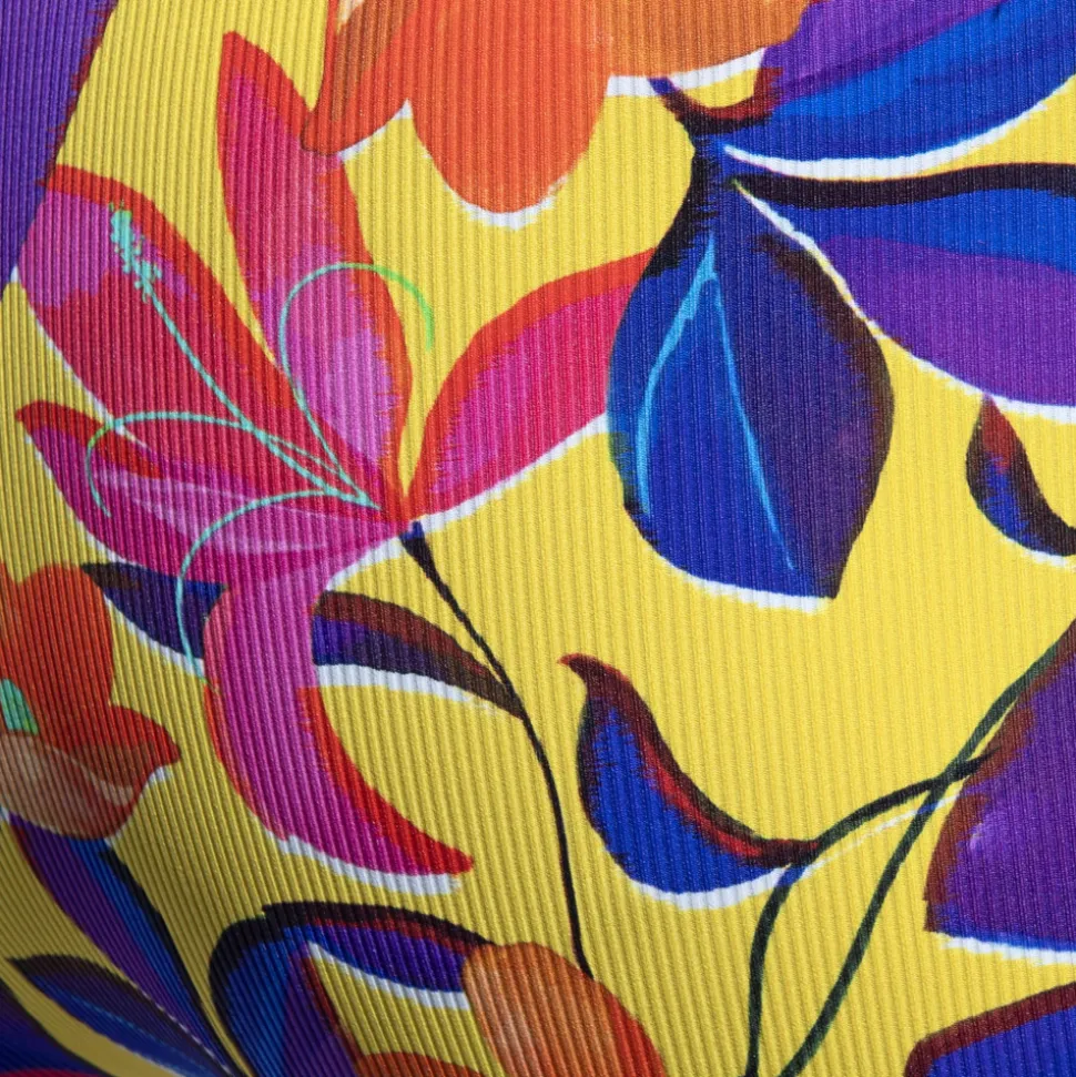 Slip Bikini Bold Flowers Jaune