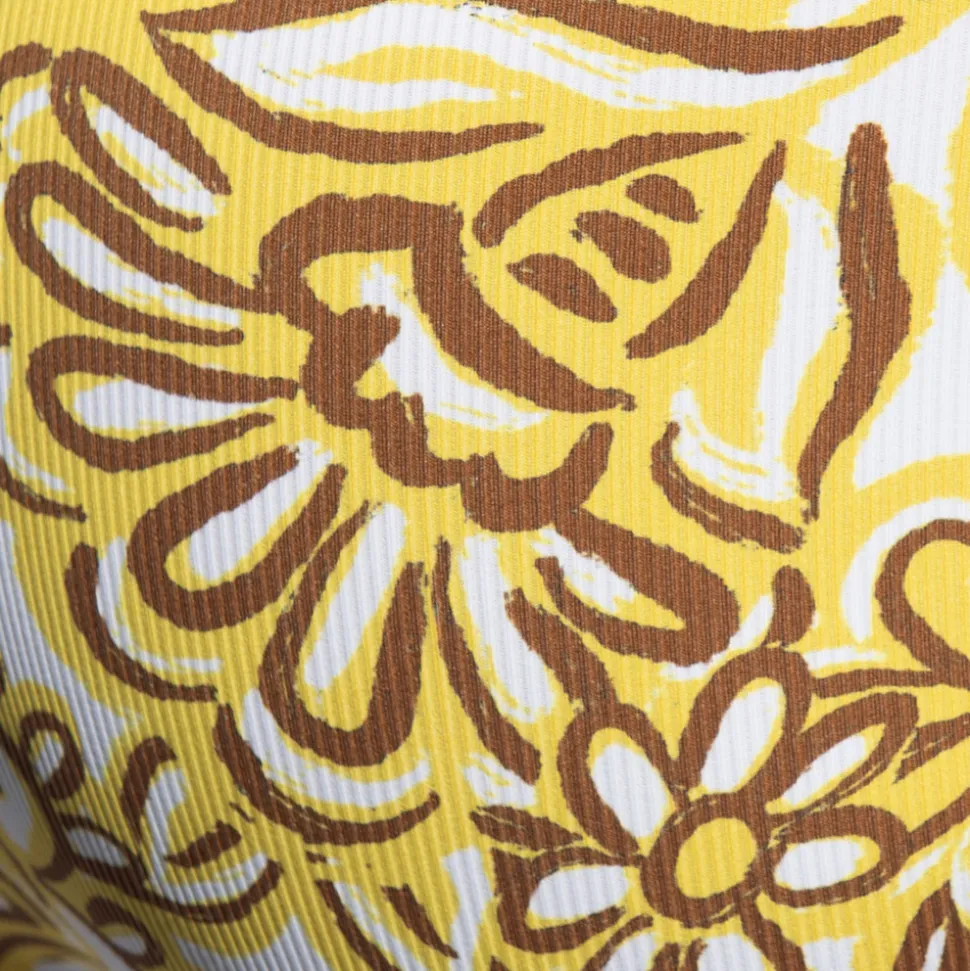Slip Bikini Fleurs Van Gogh Jaune