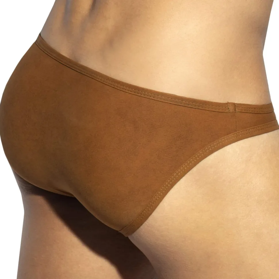 Slip Bikini Simsuede Marron