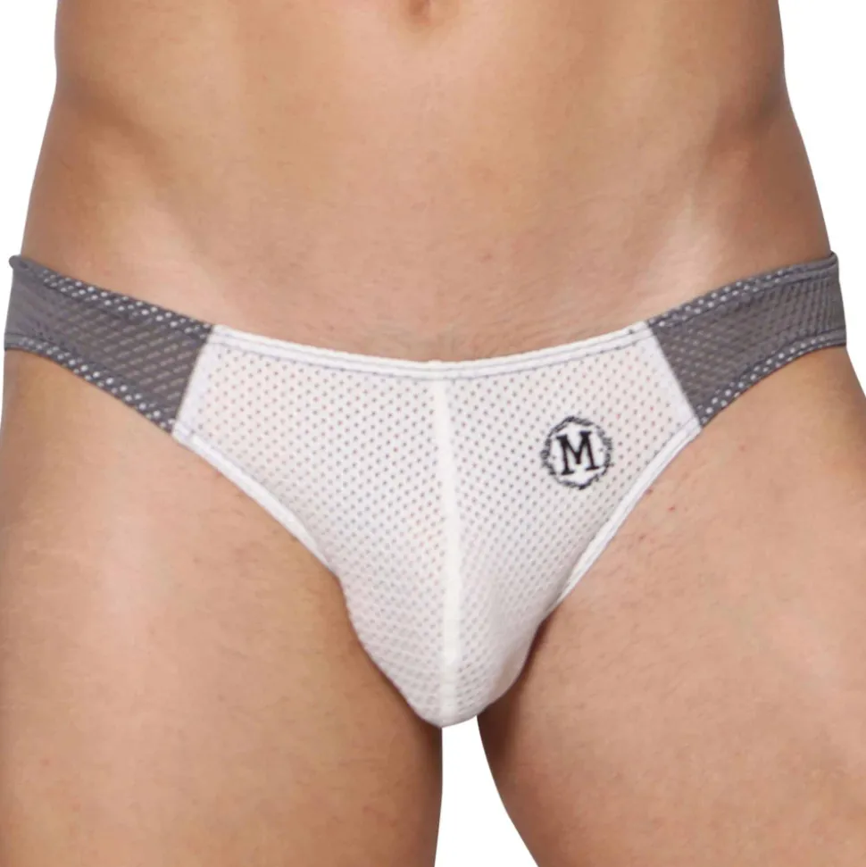 Slip Bikini Tahiti Blanc - Gris