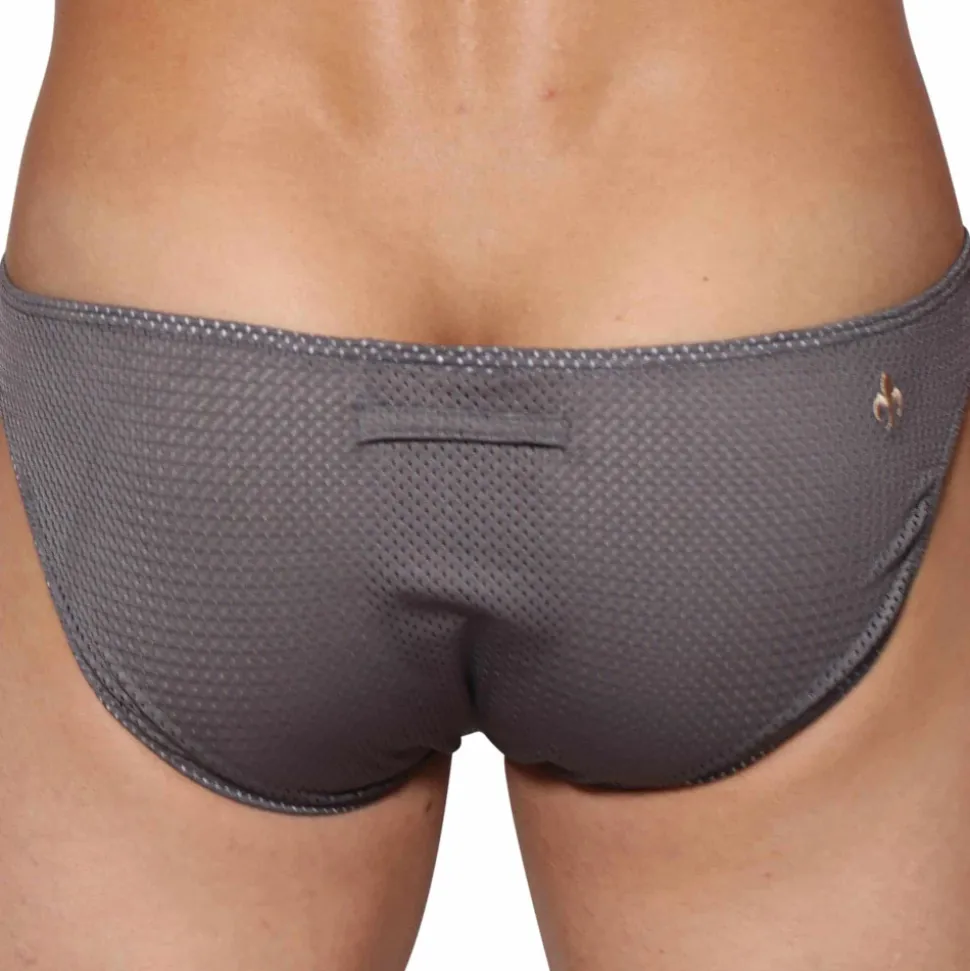 Slip Bikini Tahiti Blanc - Gris