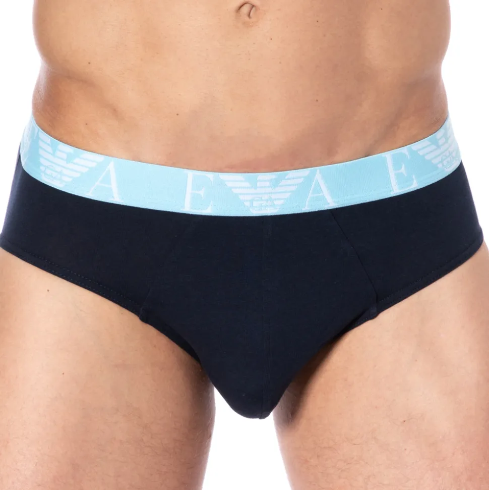 Slip Bold Monogram Coton Marine - Bleu Ciel