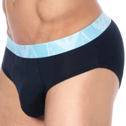 Slip Bold Monogram Coton Marine - Bleu Ciel