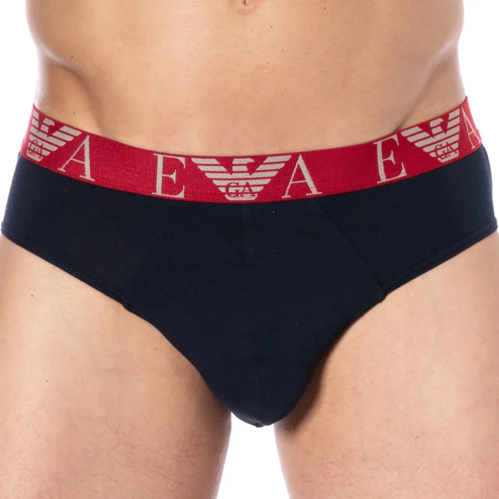 Slip Bold Monogram Coton Marine - Rouge