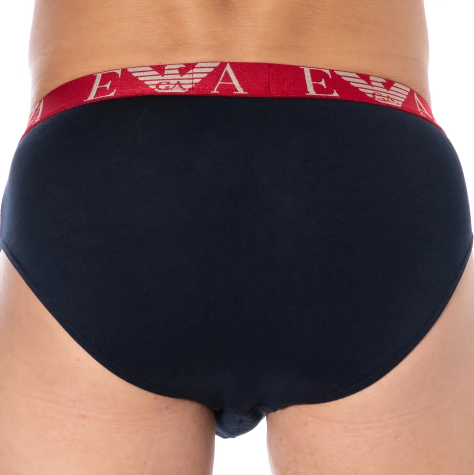 Slip Bold Monogram Coton Marine - Rouge