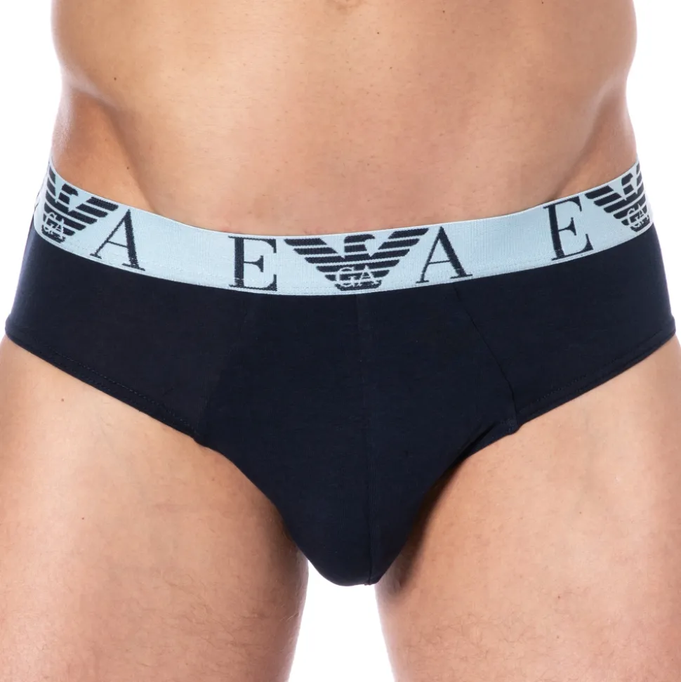 Slip Bold Monogram Coton Marine - Gris