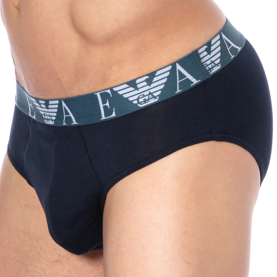 Slip Bold Monogram Coton Marine - Bleu