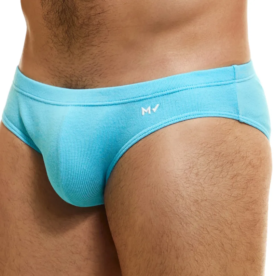 Slip Classique Peace Coton Bleu Turquoise