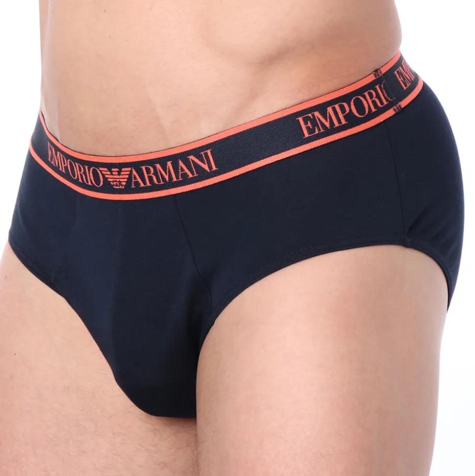 Slip Core Logoband Coton Marine - Orange