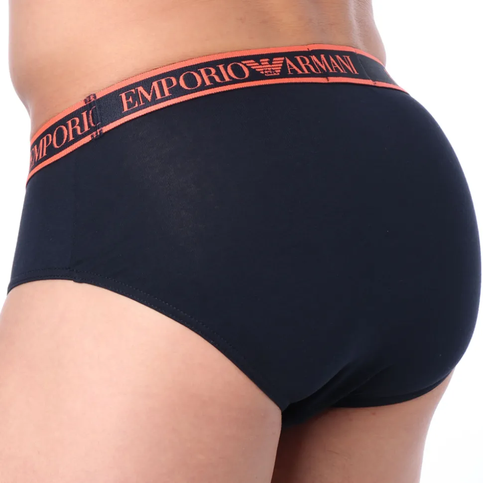 Slip Core Logoband Coton Marine - Orange