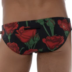 Slip de Bain Amour Noir