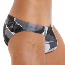 Slip de Bain Anémone Noir