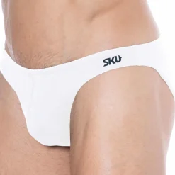 Slip de Bain Bikini Blanc