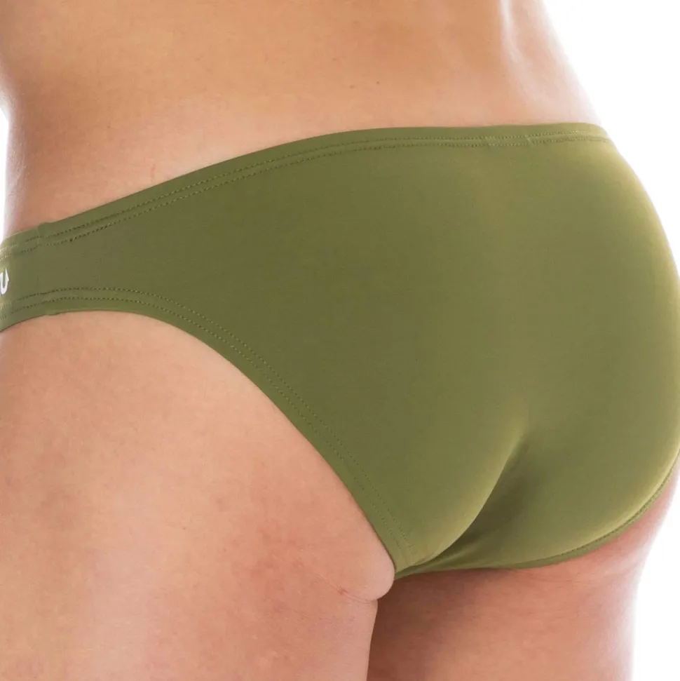 Slip de Bain Bikini Kaki