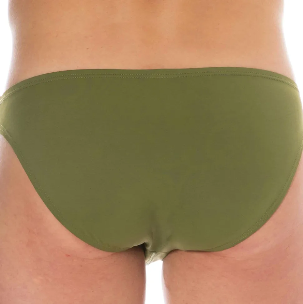 Slip de Bain Bikini Kaki
