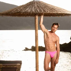 Slip de Bain Bikini Rose Fluo