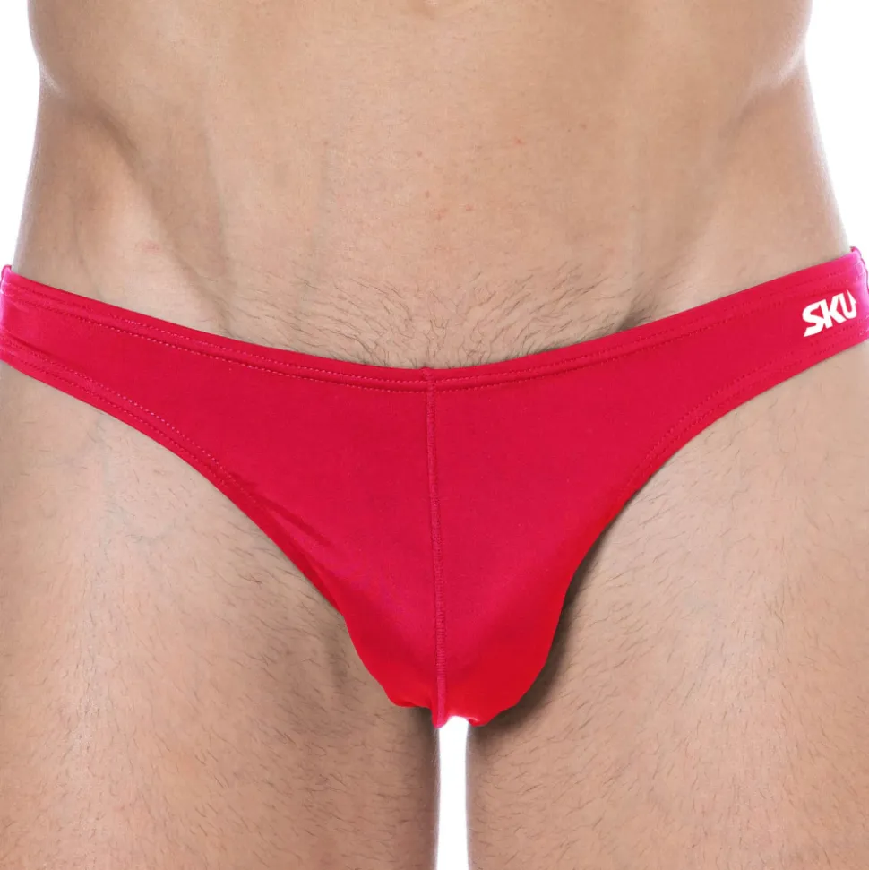 Slip de Bain Bikini Rouge
