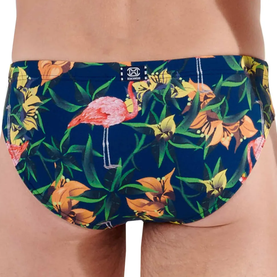 Slip de Bain Flamingo Bleu Marine