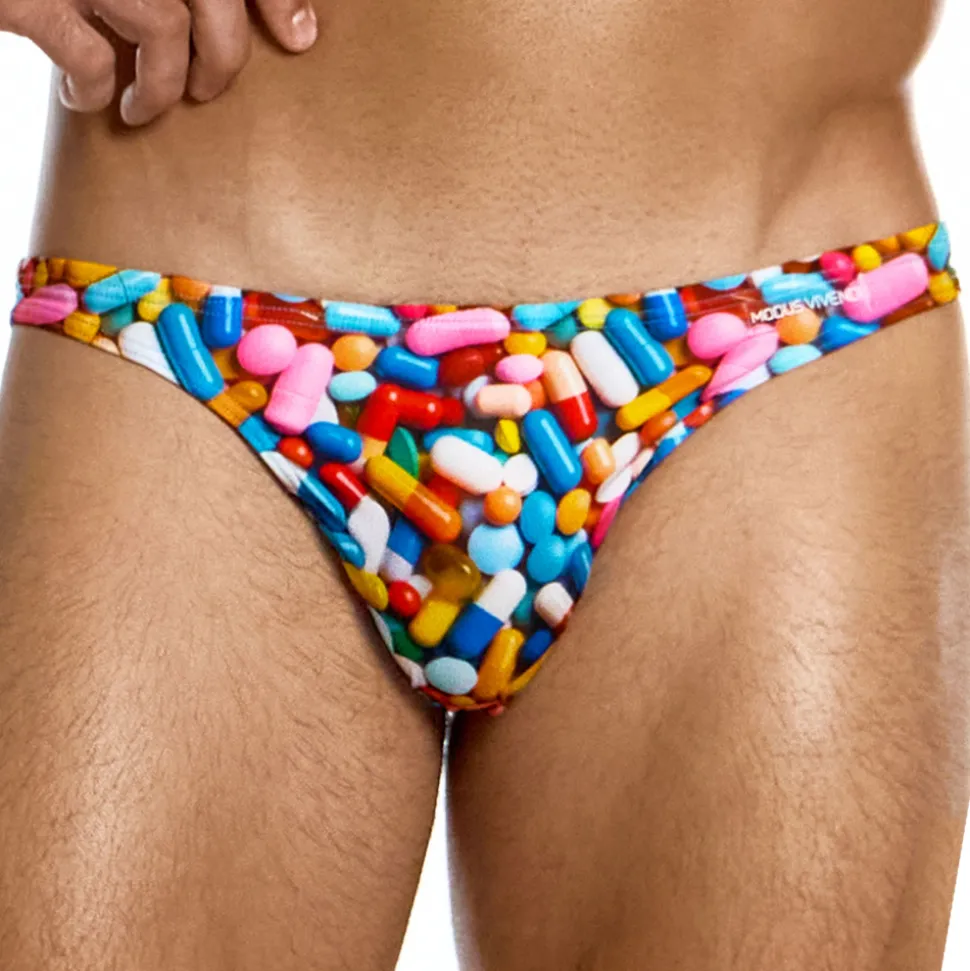 Slip de Bain Low Cut Pilules