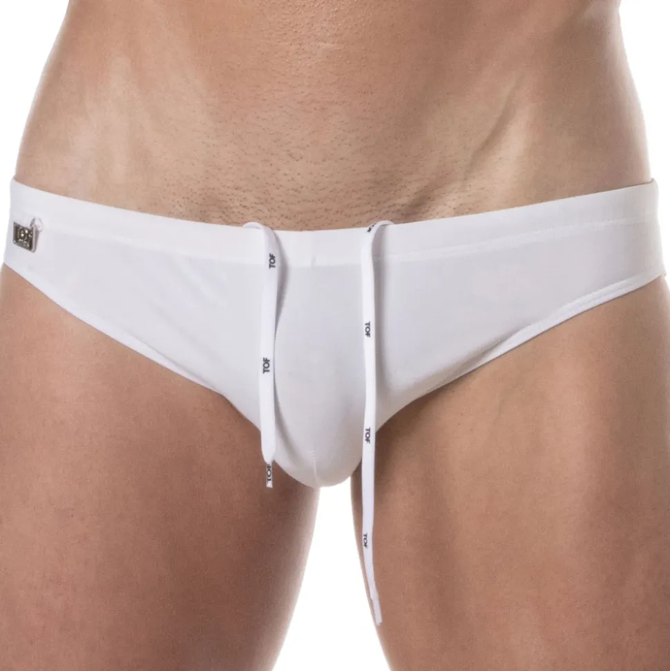 Slip de Bain Mini Uni Blanc