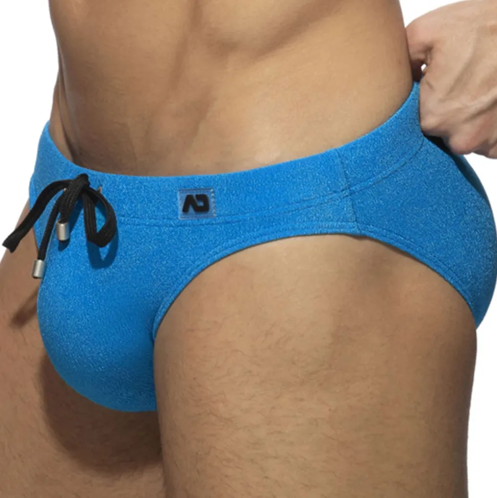 Slip de Bain Piqué Bleu Roi