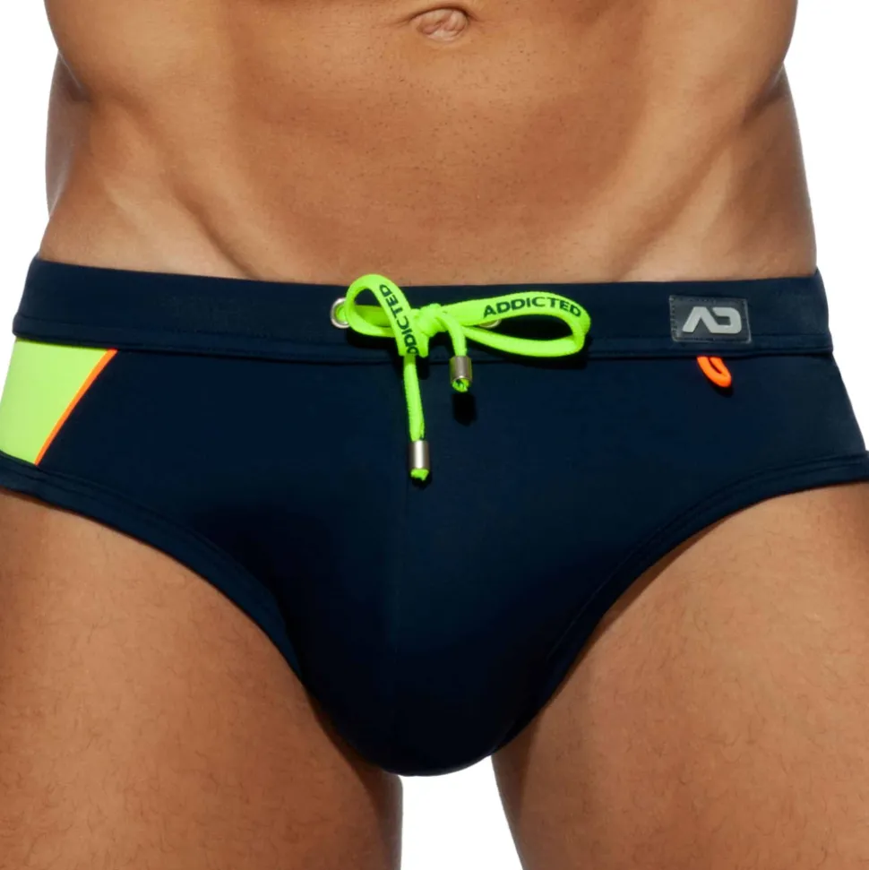 Slip de Bain Racing Side Bleu Marine