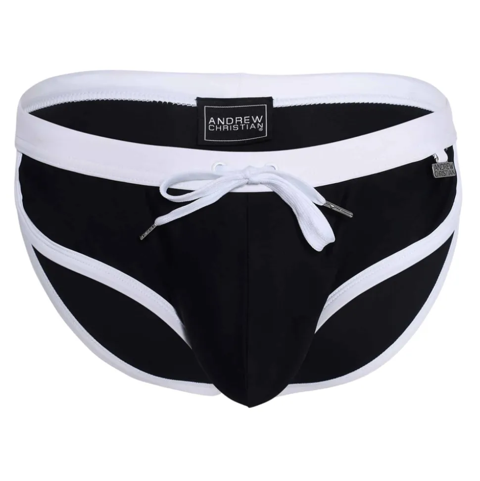 Slip de Bain Rétro Noir