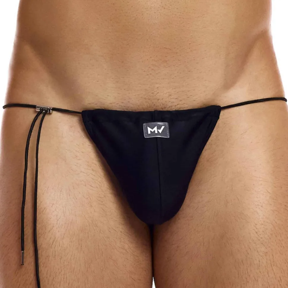 Slip de Bain Tanga Chameleon Noir