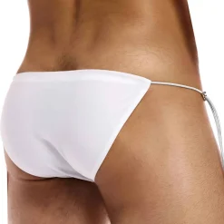 Slip de Bain Tanga Chameleon Blanc
