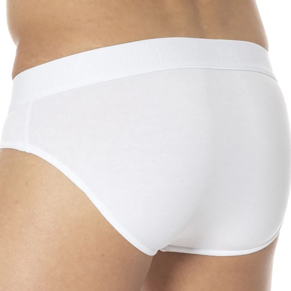 Slip Elegant Zip Blanc