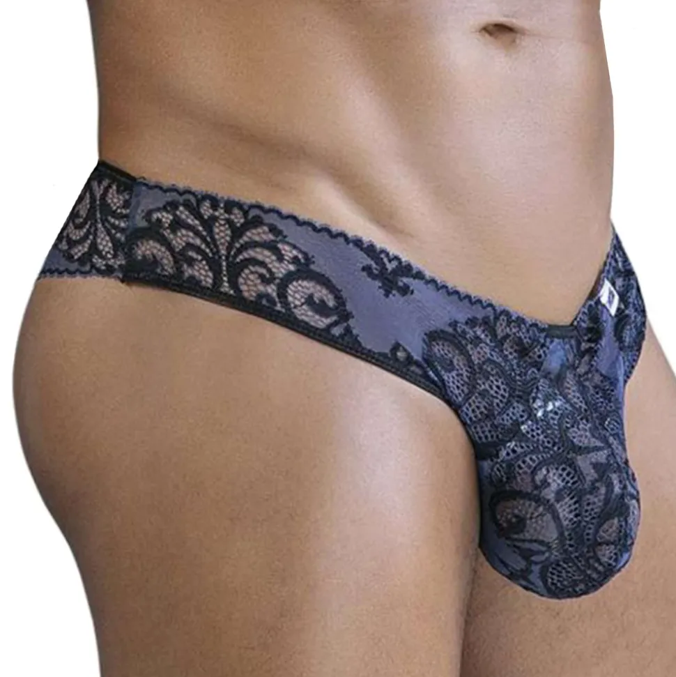 Slip en Dentelle Bleu Marine