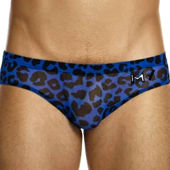 Slip Léopard Bleu