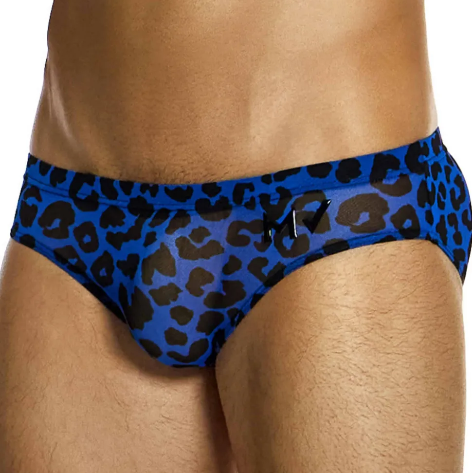 Slip Léopard Bleu