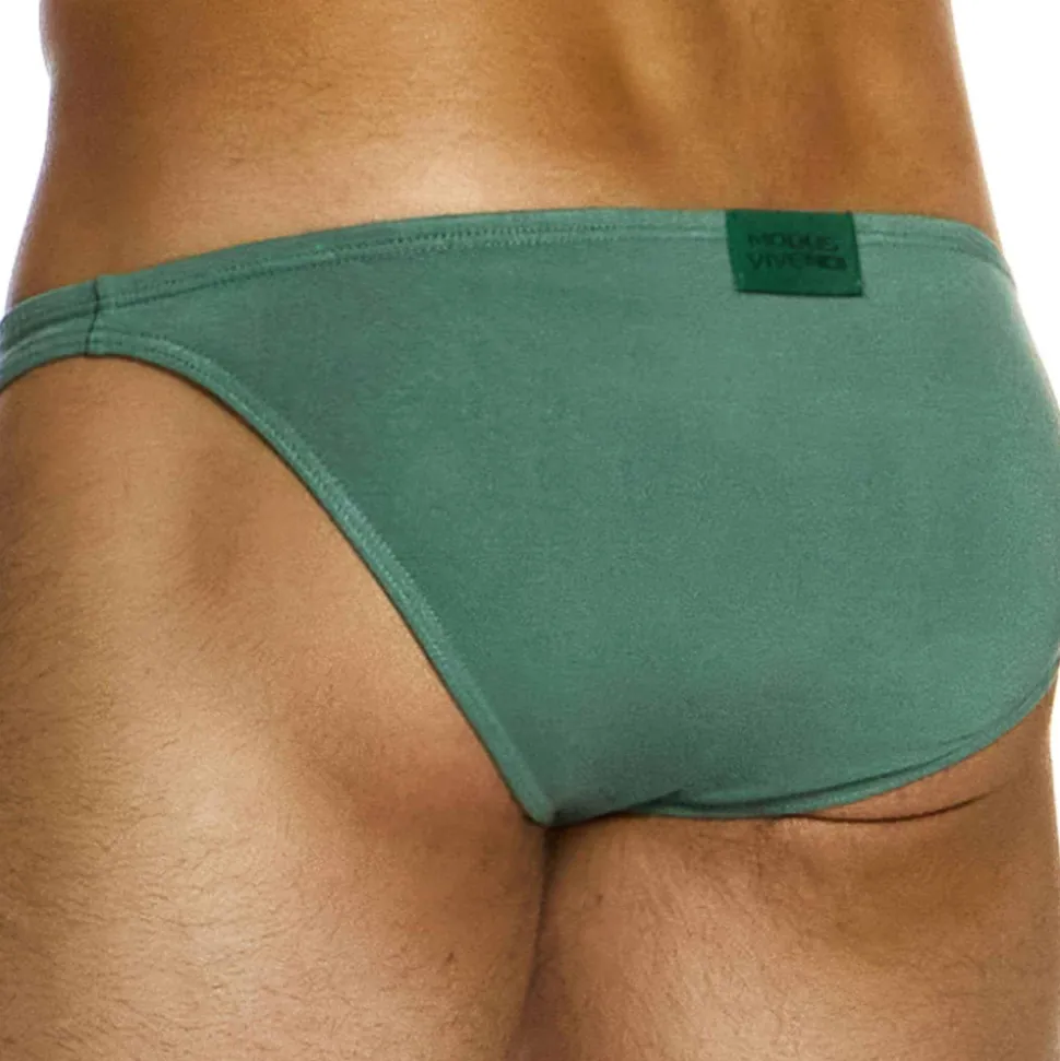 Slip Low Cut Bamboo Vert