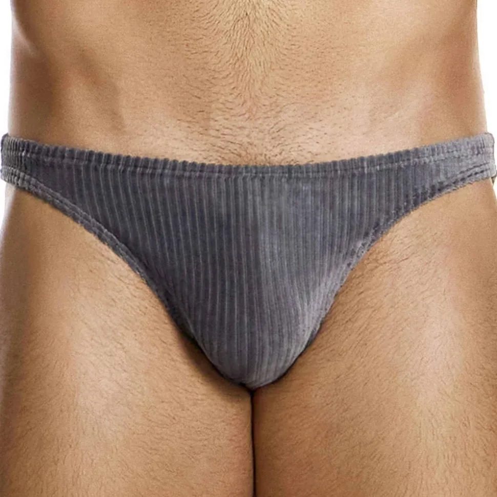 Slip Low Cut Corduroy Gris