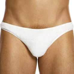 Slip Low Cut Fourrure Blanc
