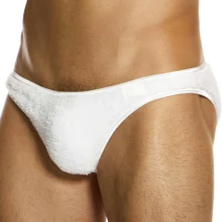 Slip Low Cut Fourrure Blanc