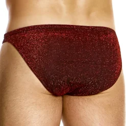 Slip Low Cut Glitter Rouge