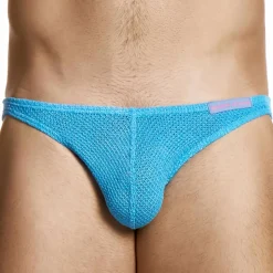 Slip Low Cut Micro Knit Turquoise