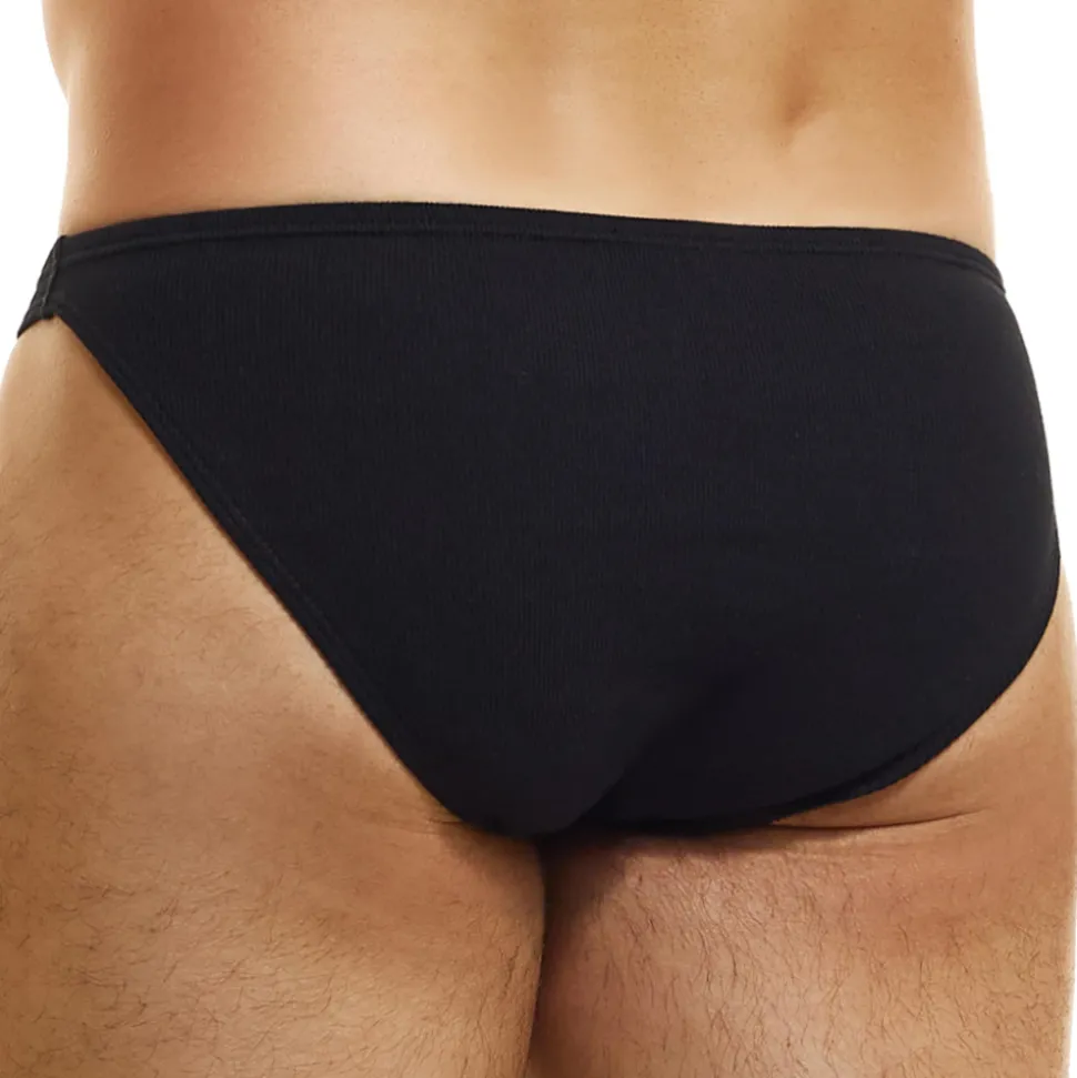 Slip Low Cut Peace Coton Noir