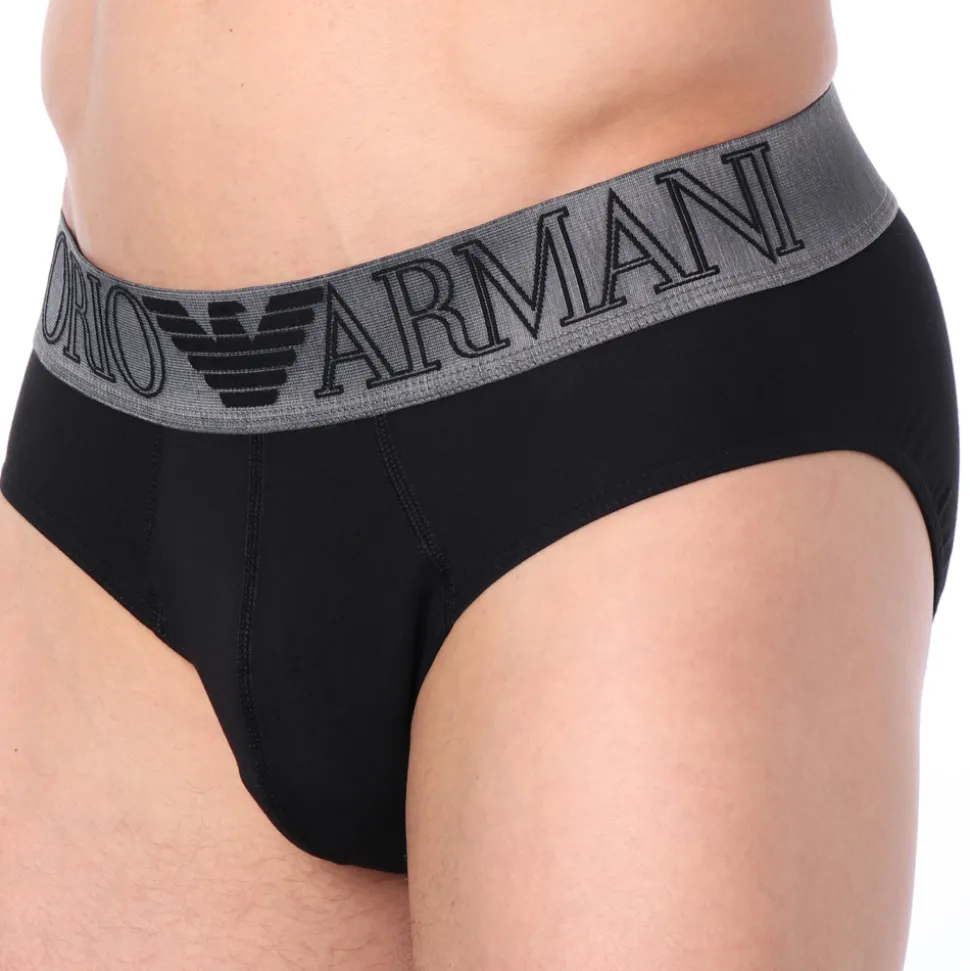 Slip Megalogo Coton Noir